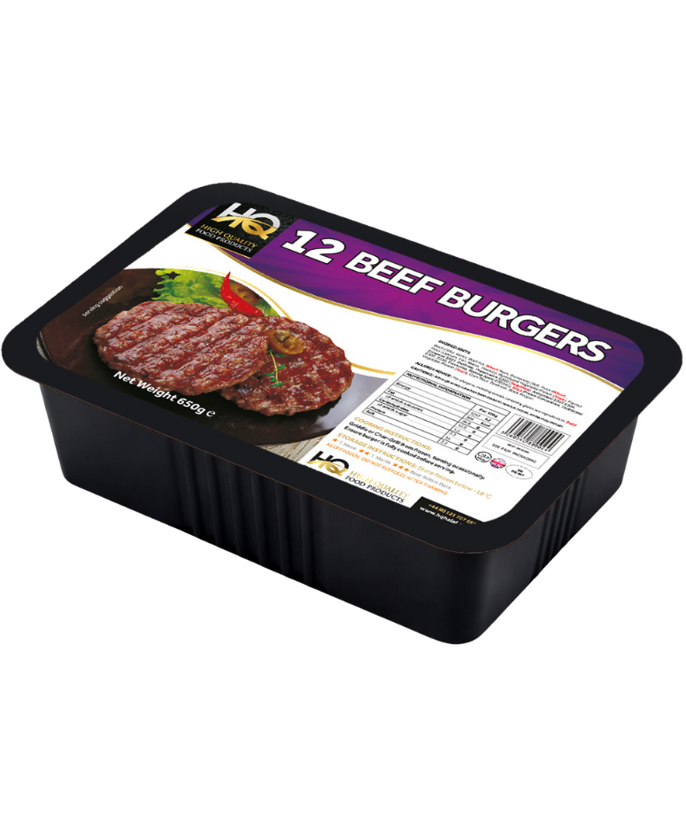 HQ Frozen Beef Burgers