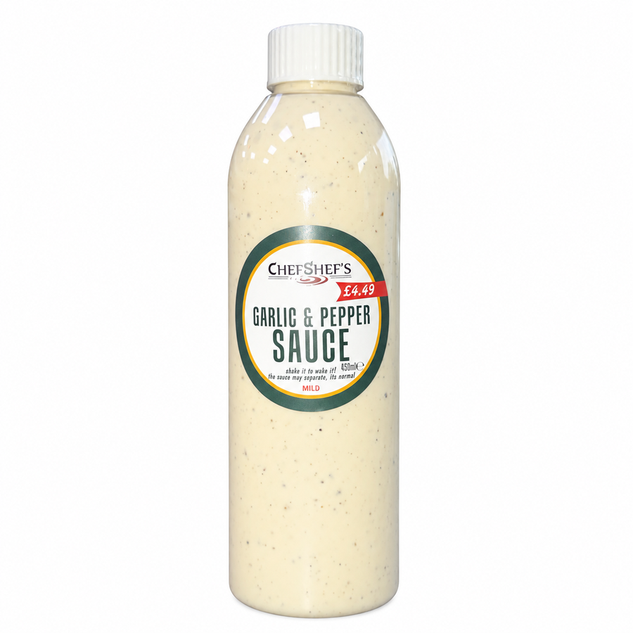 Chef Shef's Garlic & Pepper Sauce 450ml