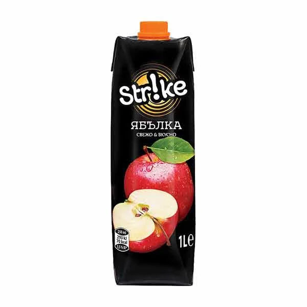 Strike Fruit Drink Apple 1L carton