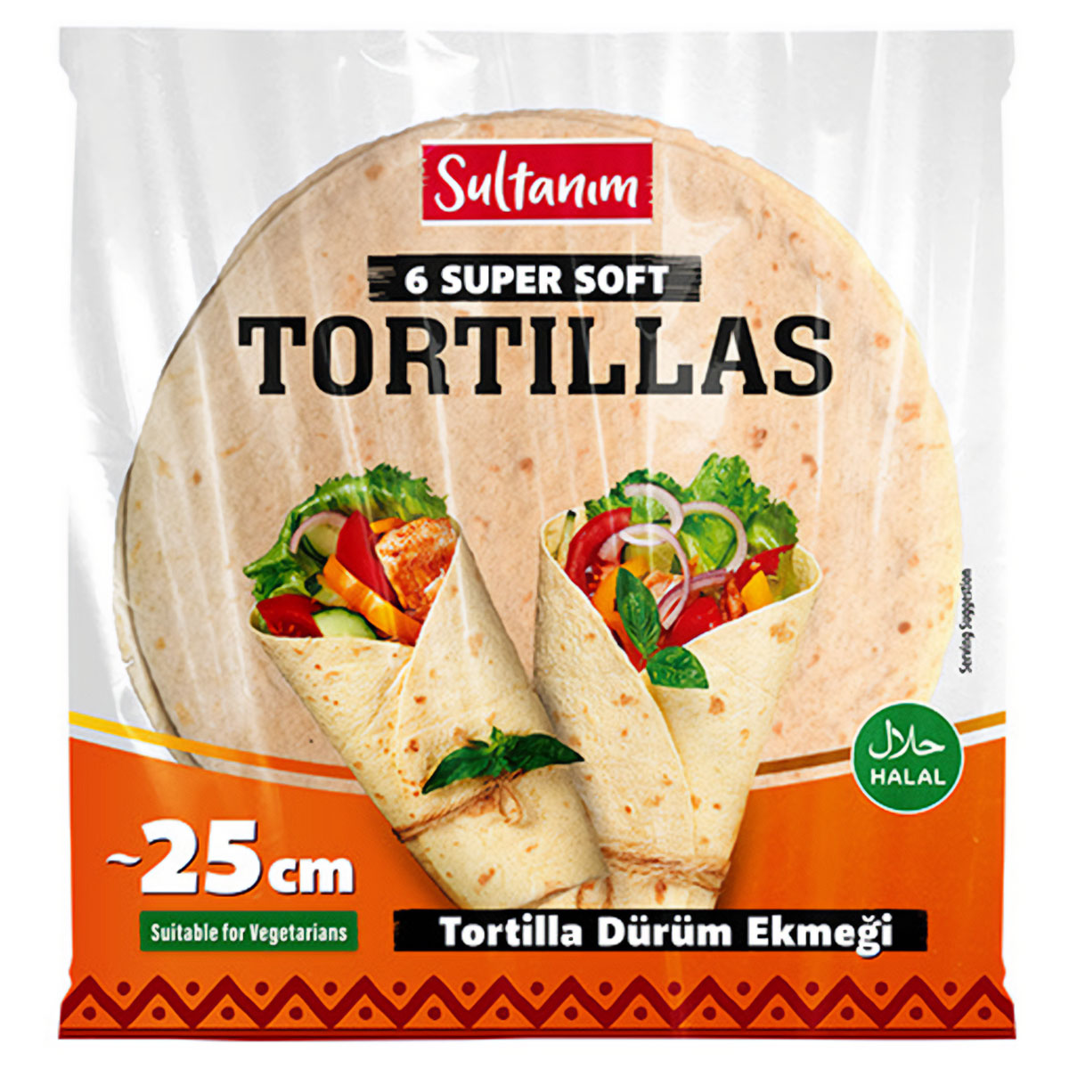 Sultanim 6 wheat tortillas 25cm 300g