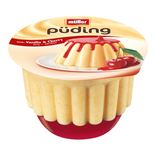 Müller Vanilla with Cherry Pudding 450g